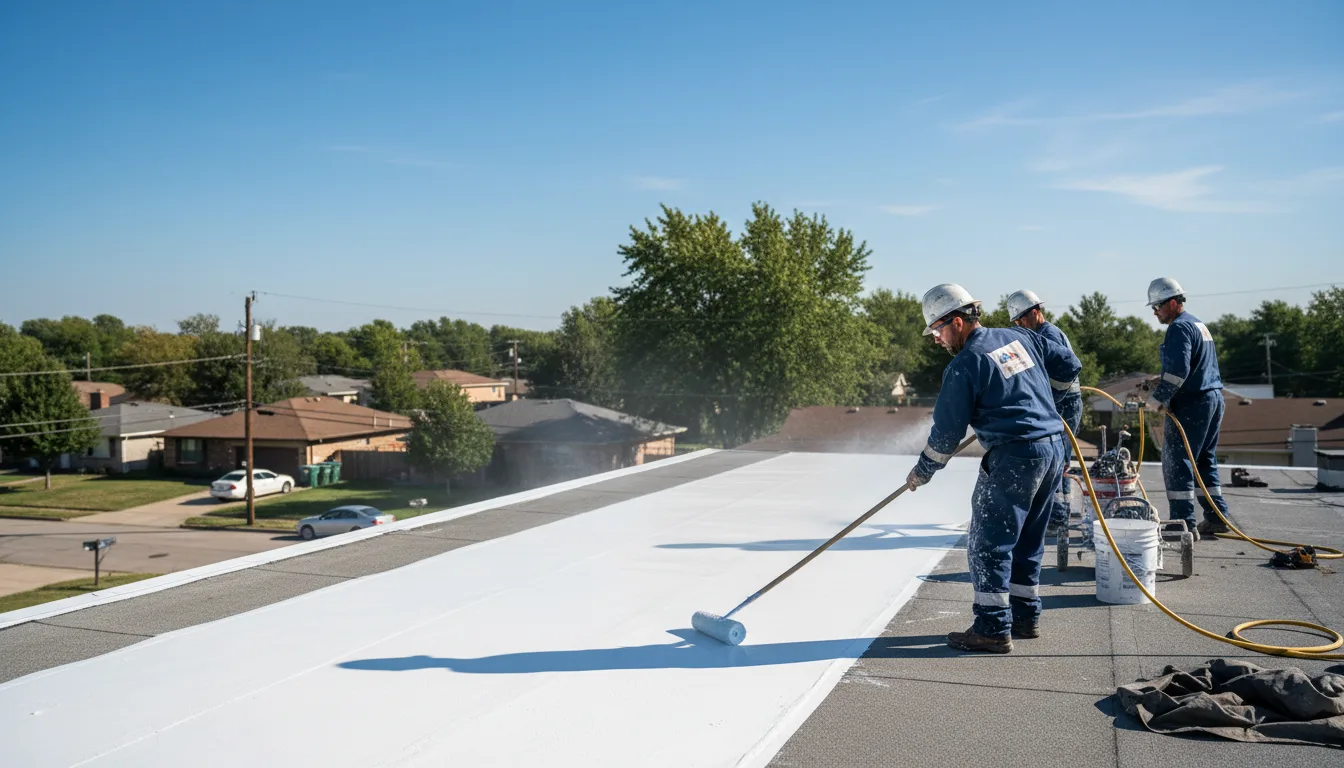 Commercial roof coating in Mediapolis, IA near me